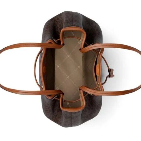 NWT ✅ Michael Kors AVERY Medium Signature Logo Bucket Messenger Bag ✨NWT - Picture 6 of 14